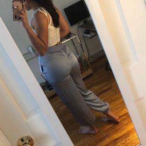 Zara Light blue satin pants